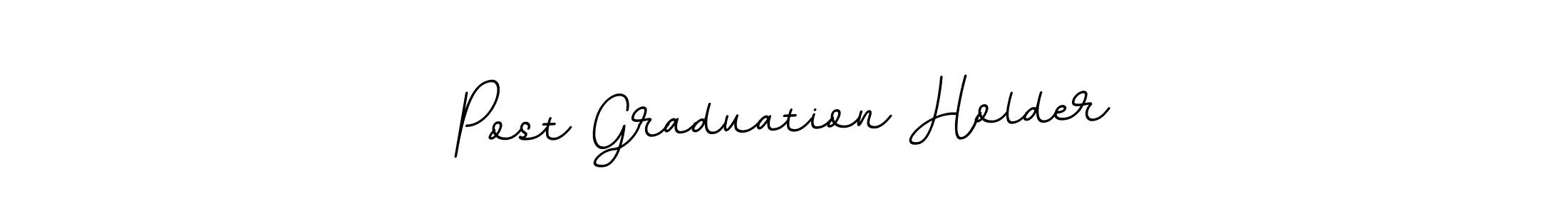 Design your own signature with our free online signature maker. With this signature software, you can create a handwritten (BallpointsItalic-DORy9) signature for name Post Graduation Holder. Post Graduation Holder signature style 11 images and pictures png