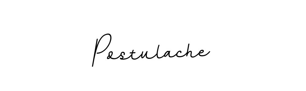 Use a signature maker to create a handwritten signature online. With this signature software, you can design (BallpointsItalic-DORy9) your own signature for name Postulache. Postulache signature style 11 images and pictures png