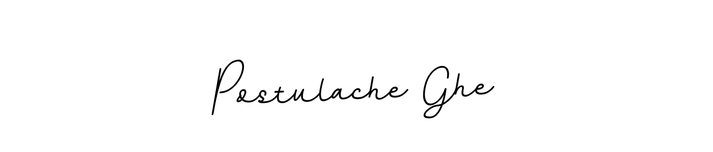 How to make Postulache Ghe name signature. Use BallpointsItalic-DORy9 style for creating short signs online. This is the latest handwritten sign. Postulache Ghe signature style 11 images and pictures png