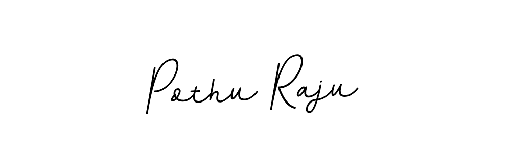 Create a beautiful signature design for name Pothu Raju. With this signature (BallpointsItalic-DORy9) fonts, you can make a handwritten signature for free. Pothu Raju signature style 11 images and pictures png