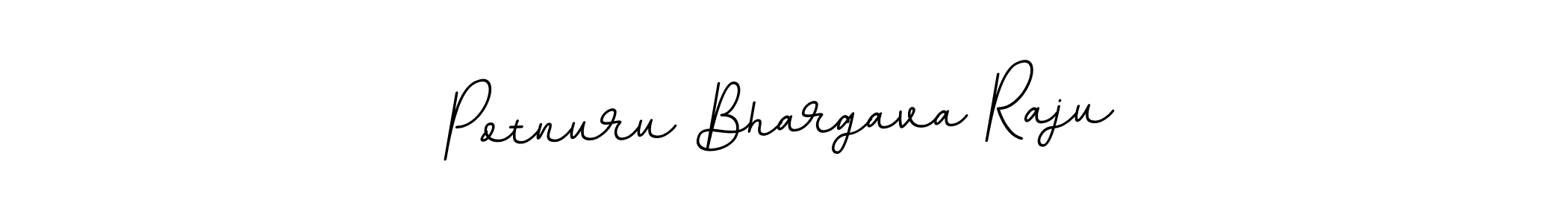 Create a beautiful signature design for name Potnuru Bhargava Raju. With this signature (BallpointsItalic-DORy9) fonts, you can make a handwritten signature for free. Potnuru Bhargava Raju signature style 11 images and pictures png