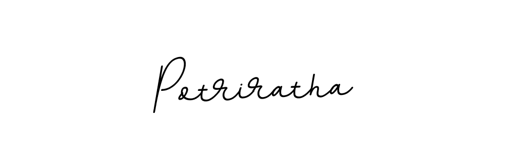 Design your own signature with our free online signature maker. With this signature software, you can create a handwritten (BallpointsItalic-DORy9) signature for name Potriratha. Potriratha signature style 11 images and pictures png