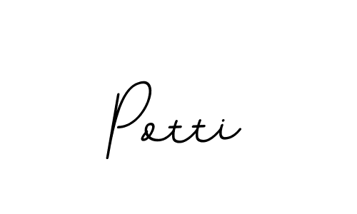 How to make Potti name signature. Use BallpointsItalic-DORy9 style for creating short signs online. This is the latest handwritten sign. Potti signature style 11 images and pictures png
