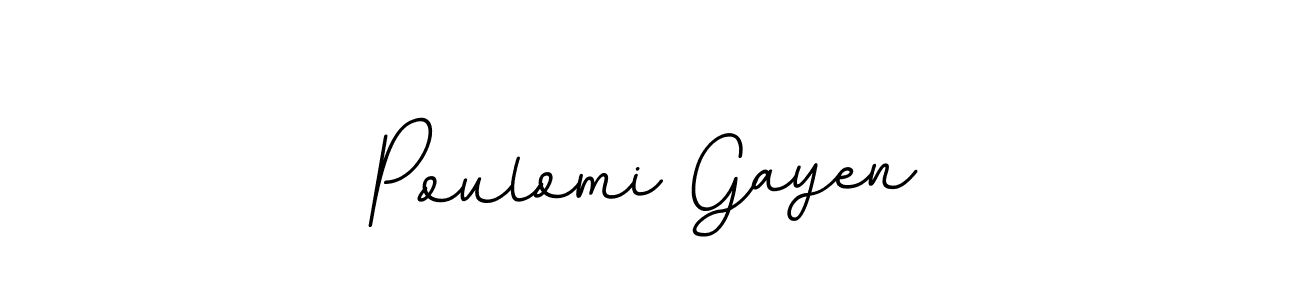 How to make Poulomi Gayen signature? BallpointsItalic-DORy9 is a professional autograph style. Create handwritten signature for Poulomi Gayen name. Poulomi Gayen signature style 11 images and pictures png