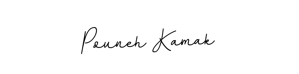 This is the best signature style for the Pouneh Kamak name. Also you like these signature font (BallpointsItalic-DORy9). Mix name signature. Pouneh Kamak signature style 11 images and pictures png