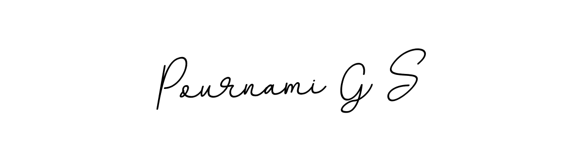 Also You can easily find your signature by using the search form. We will create Pournami G S name handwritten signature images for you free of cost using BallpointsItalic-DORy9 sign style. Pournami G S signature style 11 images and pictures png