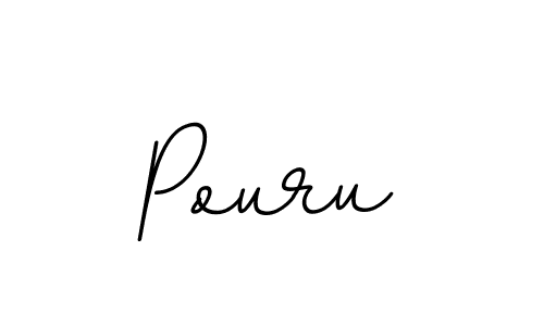 if you are searching for the best signature style for your name Pouru. so please give up your signature search. here we have designed multiple signature styles  using BallpointsItalic-DORy9. Pouru signature style 11 images and pictures png