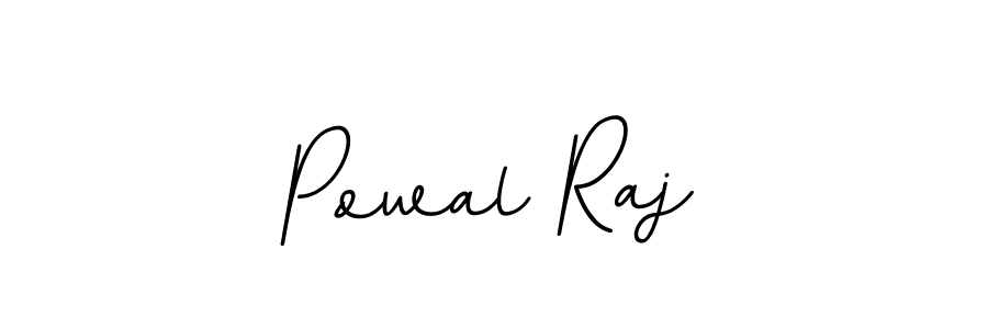 Create a beautiful signature design for name Powal Raj. With this signature (BallpointsItalic-DORy9) fonts, you can make a handwritten signature for free. Powal Raj signature style 11 images and pictures png