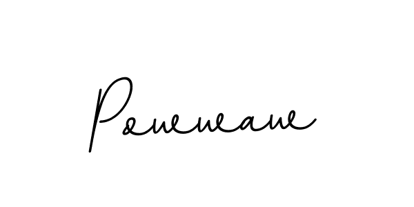 Create a beautiful signature design for name Powwaw. With this signature (BallpointsItalic-DORy9) fonts, you can make a handwritten signature for free. Powwaw signature style 11 images and pictures png