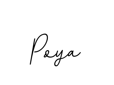 Make a beautiful signature design for name Poya. With this signature (BallpointsItalic-DORy9) style, you can create a handwritten signature for free. Poya signature style 11 images and pictures png