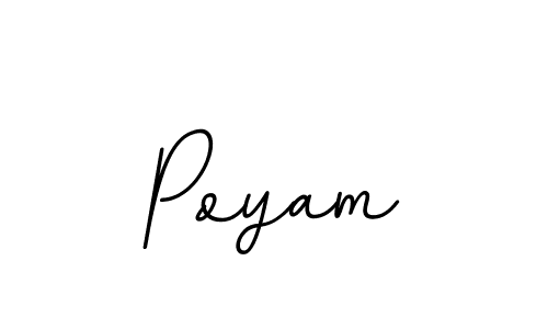 Poyam stylish signature style. Best Handwritten Sign (BallpointsItalic-DORy9) for my name. Handwritten Signature Collection Ideas for my name Poyam. Poyam signature style 11 images and pictures png