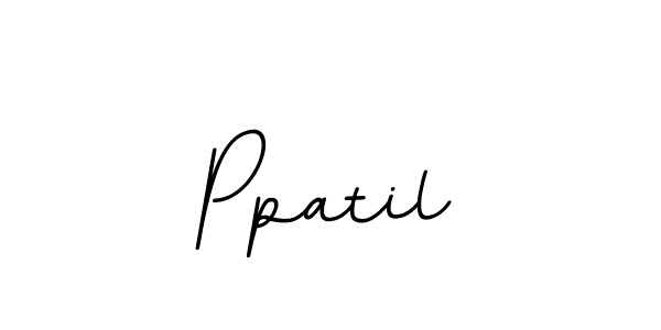 How to make Ppatil name signature. Use BallpointsItalic-DORy9 style for creating short signs online. This is the latest handwritten sign. Ppatil signature style 11 images and pictures png