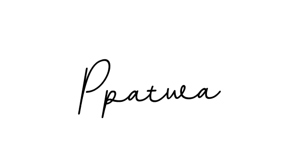 Use a signature maker to create a handwritten signature online. With this signature software, you can design (BallpointsItalic-DORy9) your own signature for name Ppatwa. Ppatwa signature style 11 images and pictures png