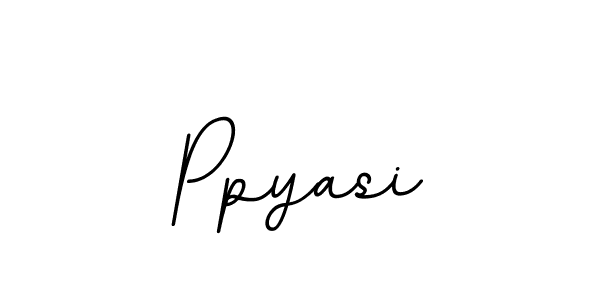 Use a signature maker to create a handwritten signature online. With this signature software, you can design (BallpointsItalic-DORy9) your own signature for name Ppyasi. Ppyasi signature style 11 images and pictures png