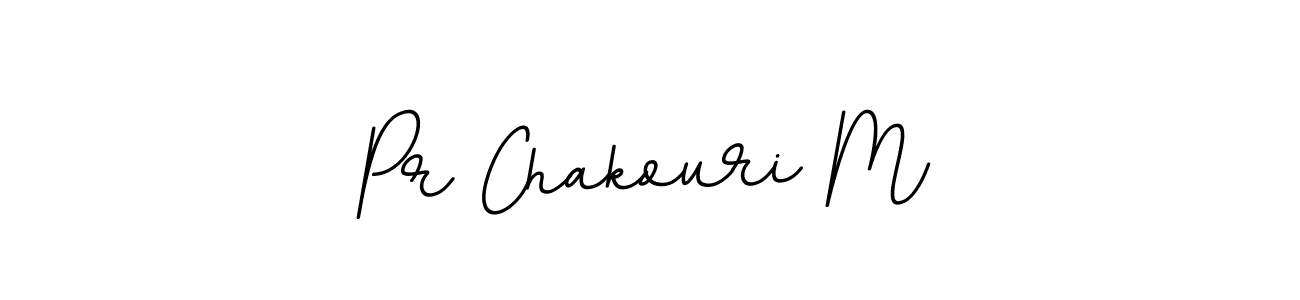 Use a signature maker to create a handwritten signature online. With this signature software, you can design (BallpointsItalic-DORy9) your own signature for name Pr Chakouri M. Pr Chakouri M signature style 11 images and pictures png