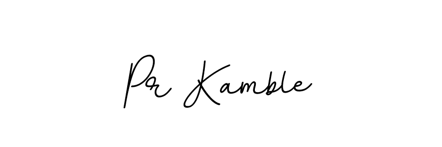 Create a beautiful signature design for name Pr Kamble. With this signature (BallpointsItalic-DORy9) fonts, you can make a handwritten signature for free. Pr Kamble signature style 11 images and pictures png