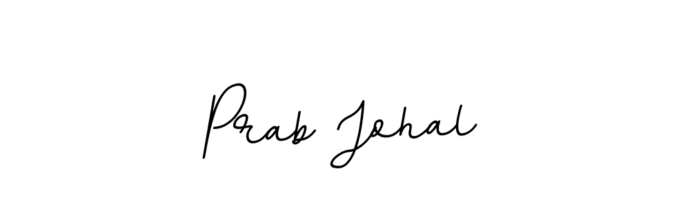 Design your own signature with our free online signature maker. With this signature software, you can create a handwritten (BallpointsItalic-DORy9) signature for name Prab Johal. Prab Johal signature style 11 images and pictures png