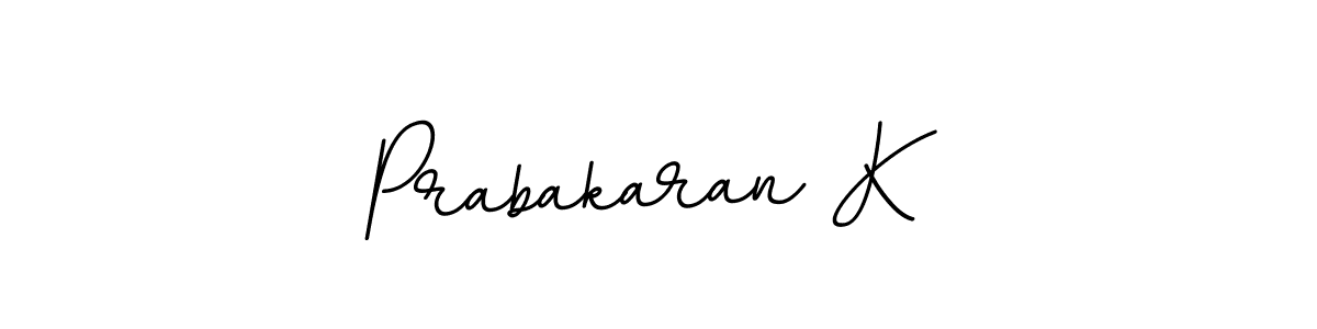 Create a beautiful signature design for name Prabakaran K. With this signature (BallpointsItalic-DORy9) fonts, you can make a handwritten signature for free. Prabakaran K signature style 11 images and pictures png