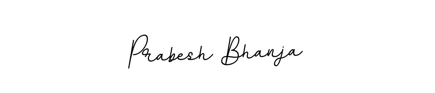 Design your own signature with our free online signature maker. With this signature software, you can create a handwritten (BallpointsItalic-DORy9) signature for name Prabesh Bhanja. Prabesh Bhanja signature style 11 images and pictures png