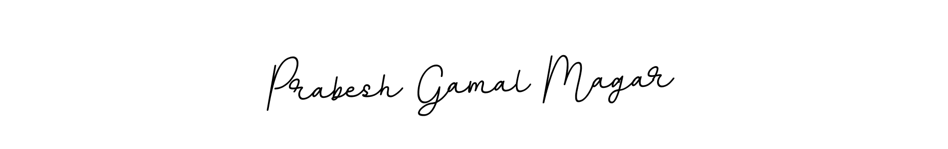 This is the best signature style for the Prabesh Gamal Magar name. Also you like these signature font (BallpointsItalic-DORy9). Mix name signature. Prabesh Gamal Magar signature style 11 images and pictures png