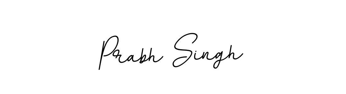 Use a signature maker to create a handwritten signature online. With this signature software, you can design (BallpointsItalic-DORy9) your own signature for name Prabh Singh. Prabh Singh signature style 11 images and pictures png