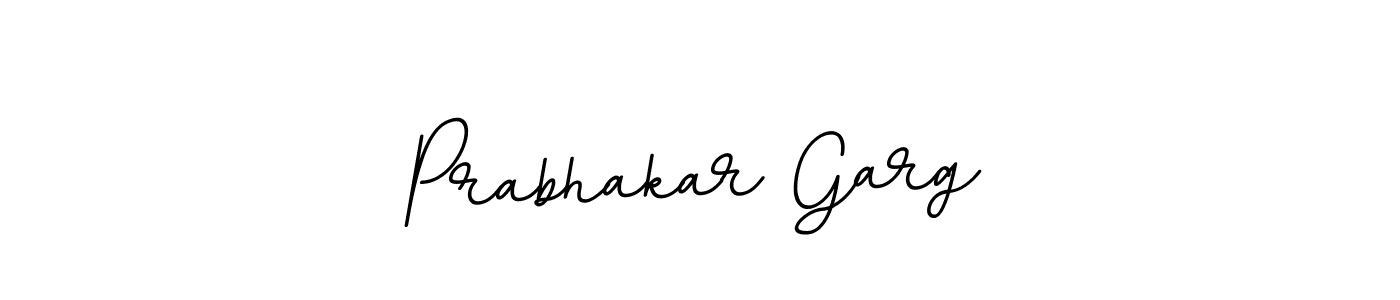 Use a signature maker to create a handwritten signature online. With this signature software, you can design (BallpointsItalic-DORy9) your own signature for name Prabhakar Garg. Prabhakar Garg signature style 11 images and pictures png