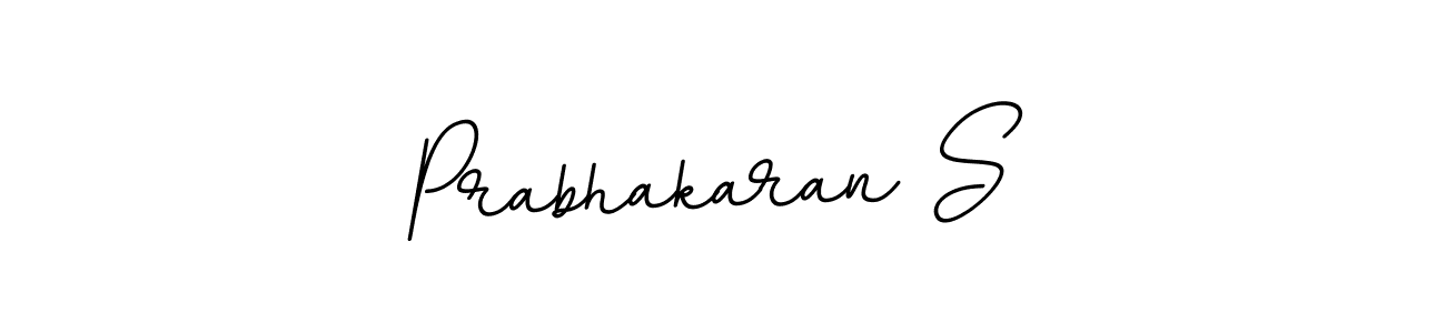 Use a signature maker to create a handwritten signature online. With this signature software, you can design (BallpointsItalic-DORy9) your own signature for name Prabhakaran S. Prabhakaran S signature style 11 images and pictures png