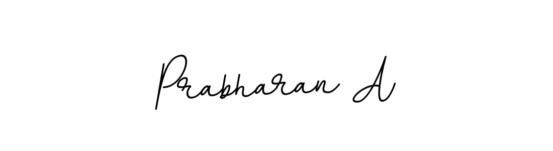 Use a signature maker to create a handwritten signature online. With this signature software, you can design (BallpointsItalic-DORy9) your own signature for name Prabharan A. Prabharan A signature style 11 images and pictures png