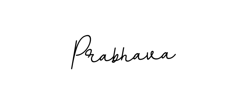 Prabhava stylish signature style. Best Handwritten Sign (BallpointsItalic-DORy9) for my name. Handwritten Signature Collection Ideas for my name Prabhava. Prabhava signature style 11 images and pictures png