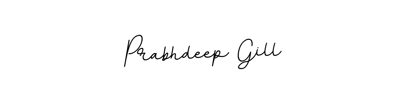 Make a beautiful signature design for name Prabhdeep Gill. With this signature (BallpointsItalic-DORy9) style, you can create a handwritten signature for free. Prabhdeep Gill signature style 11 images and pictures png