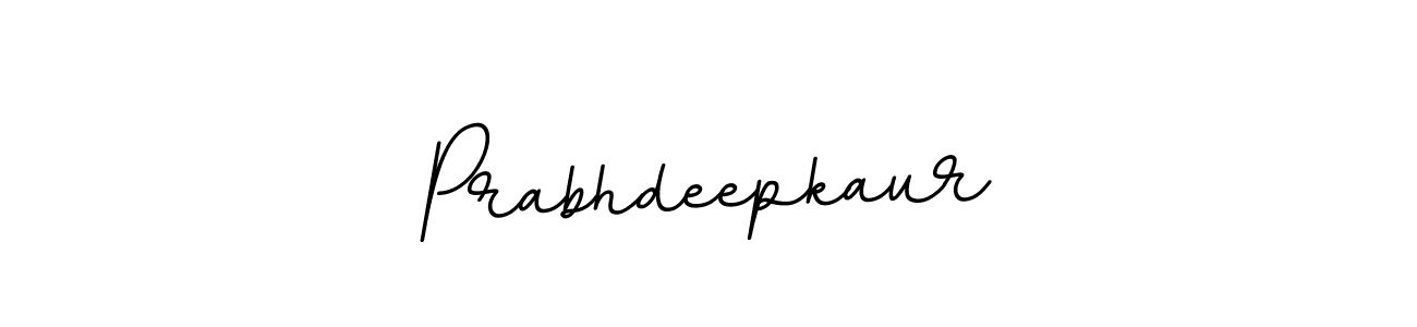 How to make Prabhdeepkaur name signature. Use BallpointsItalic-DORy9 style for creating short signs online. This is the latest handwritten sign. Prabhdeepkaur signature style 11 images and pictures png
