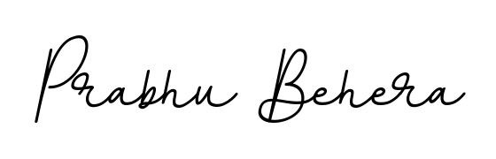 Personalize your online presence with Prabhu Behera signature rendered in elegant BallpointsItalic-DORy9 font. Great for website footers and blogs. Prabhu Behera signature style 11 images and pictures png