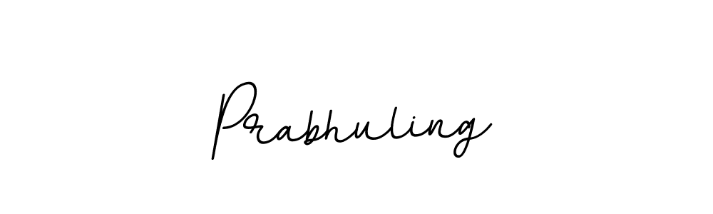 How to make Prabhuling name signature. Use BallpointsItalic-DORy9 style for creating short signs online. This is the latest handwritten sign. Prabhuling signature style 11 images and pictures png