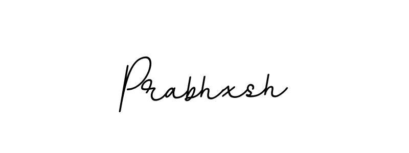 The best way (BallpointsItalic-DORy9) to make a short signature is to pick only two or three words in your name. The name Prabhxsh include a total of six letters. For converting this name. Prabhxsh signature style 11 images and pictures png