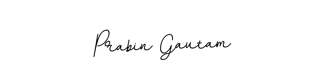 Prabin Gautam stylish signature style. Best Handwritten Sign (BallpointsItalic-DORy9) for my name. Handwritten Signature Collection Ideas for my name Prabin Gautam. Prabin Gautam signature style 11 images and pictures png