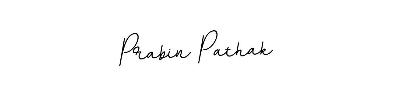 Make a beautiful signature design for name Prabin Pathak. With this signature (BallpointsItalic-DORy9) style, you can create a handwritten signature for free. Prabin Pathak signature style 11 images and pictures png