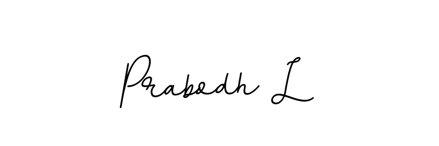 It looks lik you need a new signature style for name Prabodh L. Design unique handwritten (BallpointsItalic-DORy9) signature with our free signature maker in just a few clicks. Prabodh L signature style 11 images and pictures png