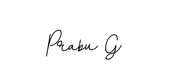 The best way (BallpointsItalic-DORy9) to make a short signature is to pick only two or three words in your name. The name Prabu G include a total of six letters. For converting this name. Prabu G signature style 11 images and pictures png