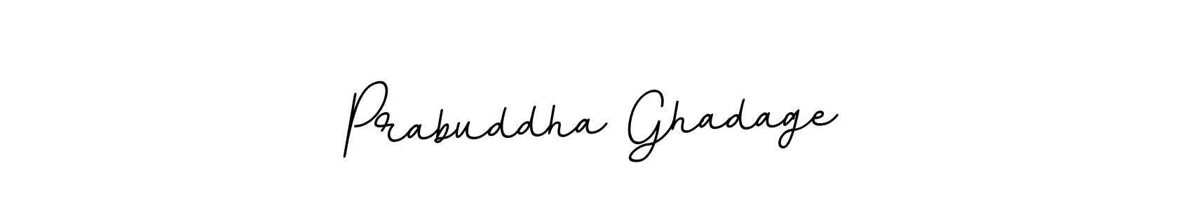 Use a signature maker to create a handwritten signature online. With this signature software, you can design (BallpointsItalic-DORy9) your own signature for name Prabuddha Ghadage. Prabuddha Ghadage signature style 11 images and pictures png