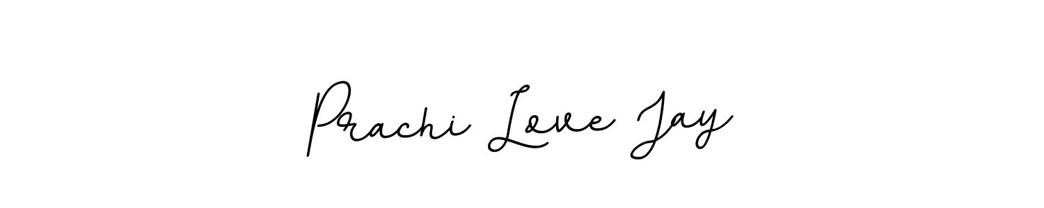 How to make Prachi Love Jay name signature. Use BallpointsItalic-DORy9 style for creating short signs online. This is the latest handwritten sign. Prachi Love Jay signature style 11 images and pictures png