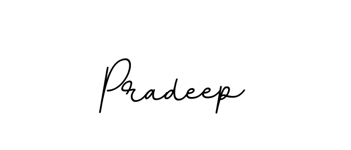 Make a beautiful signature design for name Pradeep. With this signature (BallpointsItalic-DORy9) style, you can create a handwritten signature for free. Pradeep signature style 11 images and pictures png