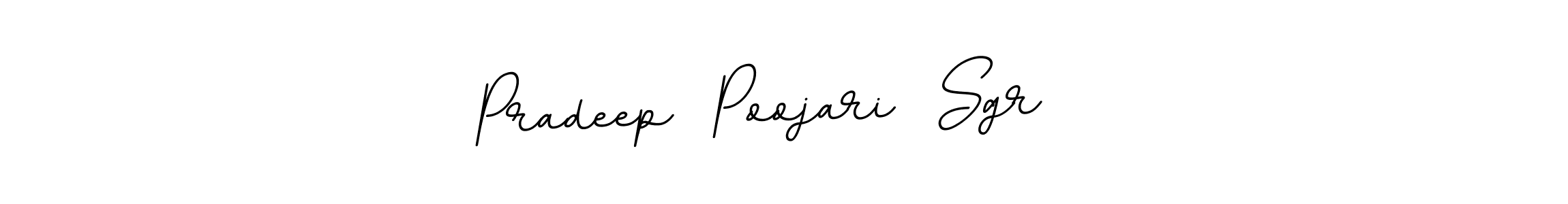 Make a beautiful signature design for name Pradeep  Poojari  Sgr  . With this signature (BallpointsItalic-DORy9) style, you can create a handwritten signature for free. Pradeep  Poojari  Sgr   signature style 11 images and pictures png