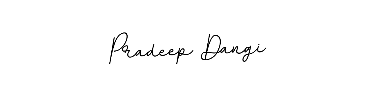 Create a beautiful signature design for name Pradeep Dangi. With this signature (BallpointsItalic-DORy9) fonts, you can make a handwritten signature for free. Pradeep Dangi signature style 11 images and pictures png