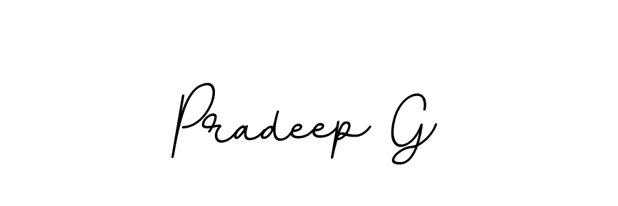 You should practise on your own different ways (BallpointsItalic-DORy9) to write your name (Pradeep G) in signature. don't let someone else do it for you. Pradeep G signature style 11 images and pictures png