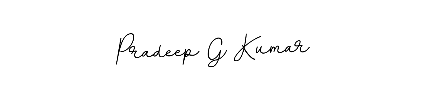 This is the best signature style for the Pradeep G Kumar name. Also you like these signature font (BallpointsItalic-DORy9). Mix name signature. Pradeep G Kumar signature style 11 images and pictures png