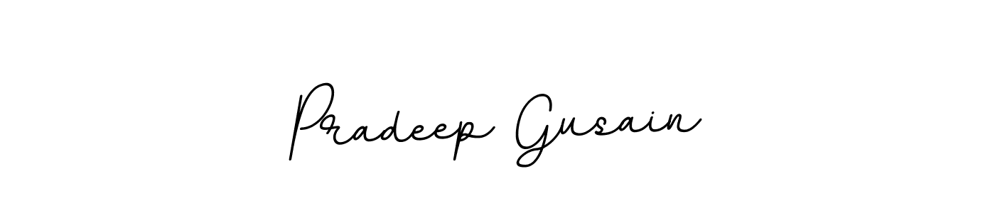 if you are searching for the best signature style for your name Pradeep Gusain. so please give up your signature search. here we have designed multiple signature styles  using BallpointsItalic-DORy9. Pradeep Gusain signature style 11 images and pictures png