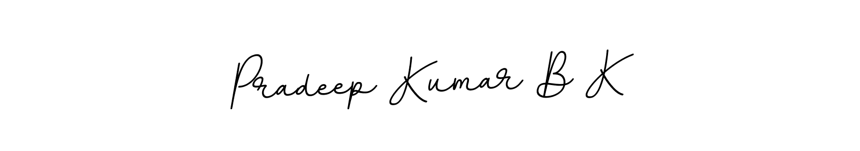 You can use this online signature creator to create a handwritten signature for the name Pradeep Kumar B K. This is the best online autograph maker. Pradeep Kumar B K signature style 11 images and pictures png