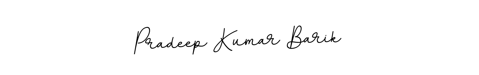 This is the best signature style for the Pradeep Kumar Barik name. Also you like these signature font (BallpointsItalic-DORy9). Mix name signature. Pradeep Kumar Barik signature style 11 images and pictures png