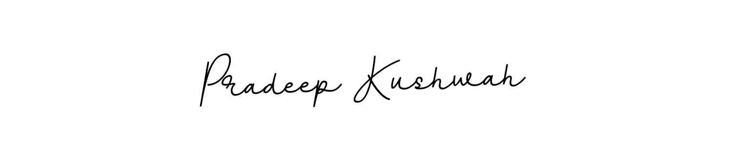 How to make Pradeep Kushwah name signature. Use BallpointsItalic-DORy9 style for creating short signs online. This is the latest handwritten sign. Pradeep Kushwah signature style 11 images and pictures png