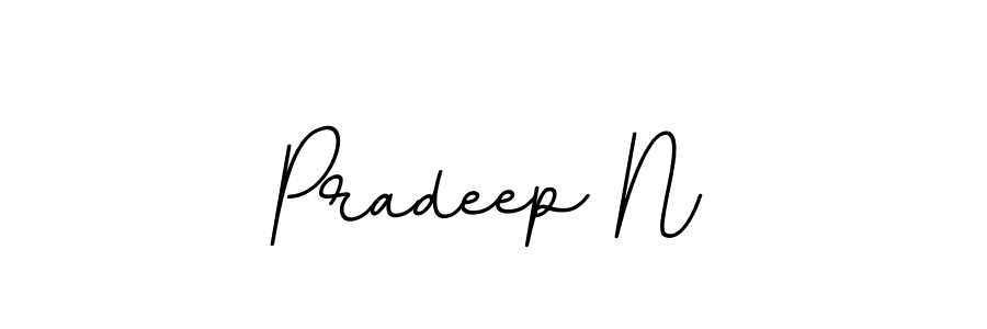 if you are searching for the best signature style for your name Pradeep N. so please give up your signature search. here we have designed multiple signature styles  using BallpointsItalic-DORy9. Pradeep N signature style 11 images and pictures png